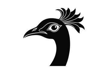 Obraz premium illustration of a peacock head