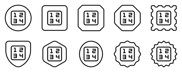 Editable number vector icon. Part of a big icon set family. Perfect for web and app interfaces, presentations, infographics, etc