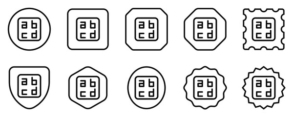 Editable letter, alphabet vector icon. Part of a big icon set family. Perfect for web and app interfaces, presentations, infographics, etc