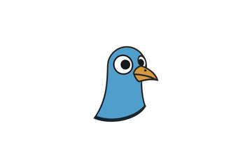illustration of a bird head