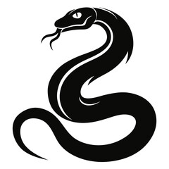 Snake silhouette vector design