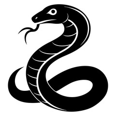 Snake silhouette vector design