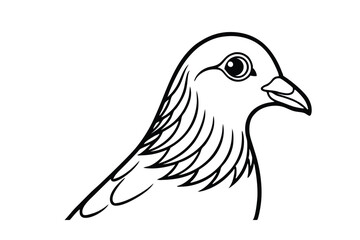 illustration of a bird head