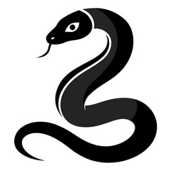 Snake silhouette vector design