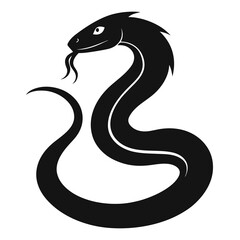 Snake silhouette vector design