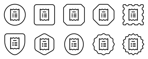 Fototapeta premium Editable invoice, receipt vector icon. Part of a big icon set family. Perfect for web and app interfaces, presentations, infographics, etc