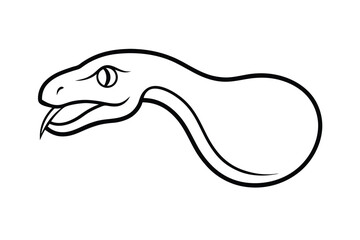 illustration of a cartoon snake