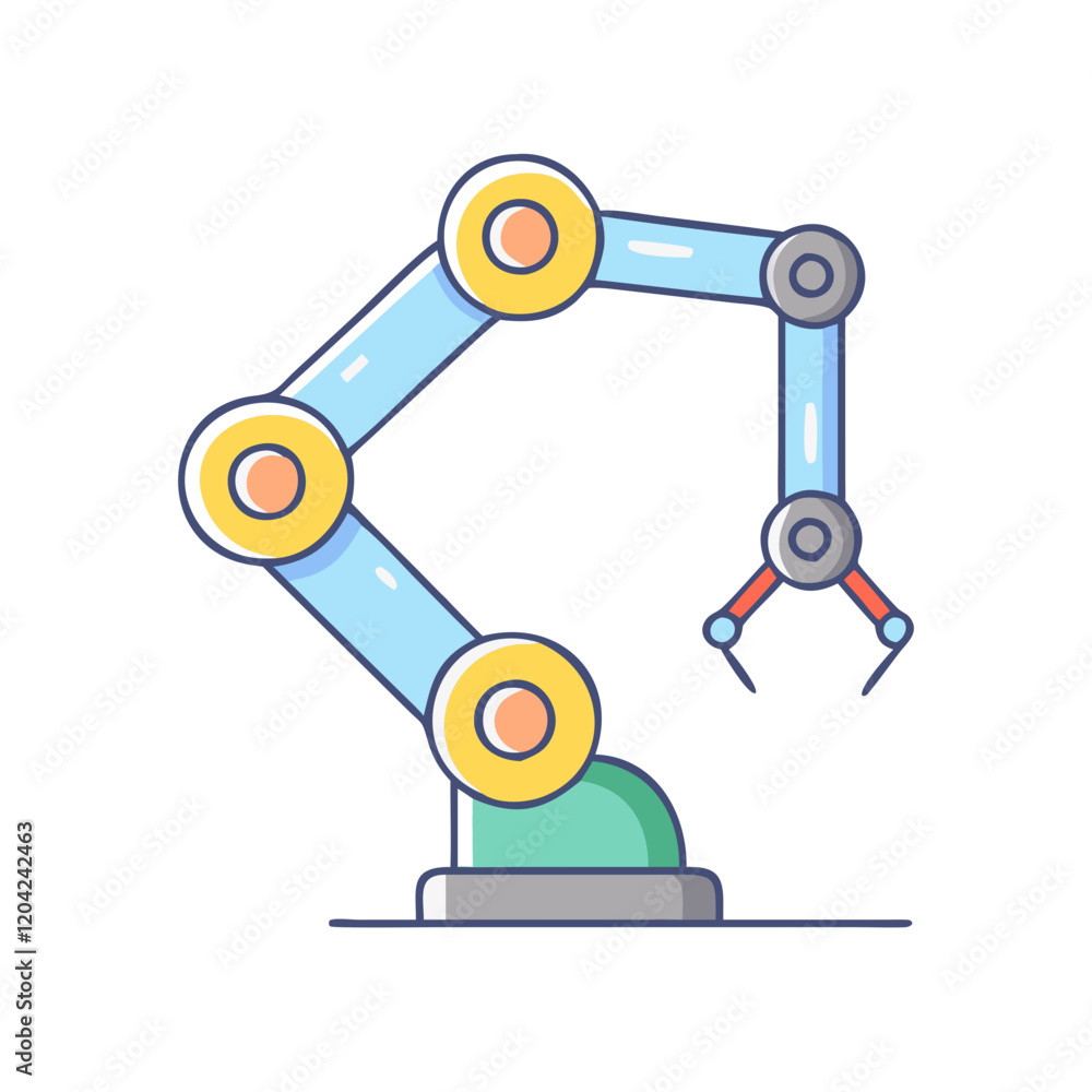 Poster robot arm icon, robot arm vector illustration-simple illustration of robot arm, perfect for robot ar