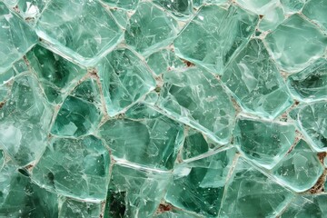Sea glass mosaic: aqua green texture