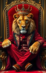 Royal Majesty: The Red-Suited Lion King