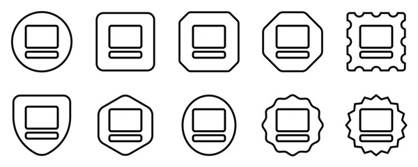 Editable vector image thumbnail and description icon. Part of a big icon set family. Perfect for web and app interfaces, presentations, infographics, etc