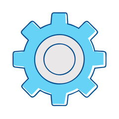 settings gear icon, settings gear vector illustration-simple illustration of settings gear, perfect for settings gear logos and icons