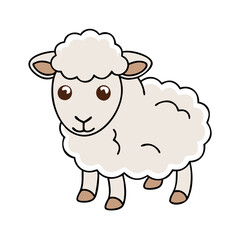 sheep icon, sheep vector illustration-simple illustration of sheep, perfect for sheep logos and icons