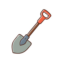 shovel icon, shovel vector illustration-simple illustration of shovel, perfect for shovel logos and icons