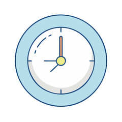 simple clock icon, simple clock vector illustration-simple illustration of simple clock, perfect for simple clock logos and icons