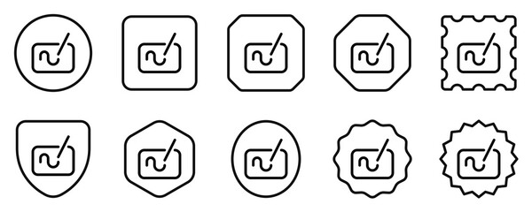 Editable vector drawing tablet icon. Part of a big icon set family. Perfect for web and app interfaces, presentations, infographics, etc