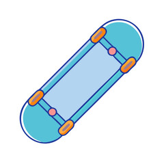 skateboard icon, skateboard vector illustration-simple illustration of skateboard, perfect for skateboard logos and icons