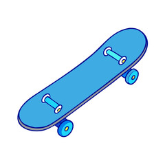 skateboard icon, skateboard vector illustration-simple illustration of skateboard, perfect for skateboard logos and icons