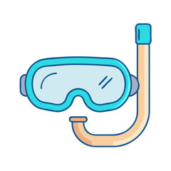 snorkel mask icon, snorkel mask vector illustration-simple illustration of snorkel mask, perfect for snorkel mask logos and icons