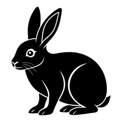 Rabbit simple flat vector