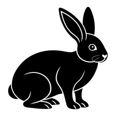 Rabbit simple flat vector