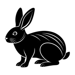Rabbit simple flat vector