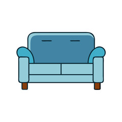 sofa icon, sofa vector illustration-simple illustration of sofa, perfect for sofa logos and icons