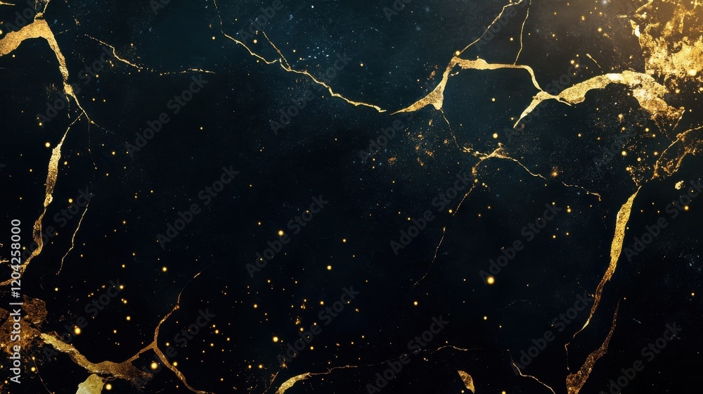 Poster Vector gold marble texture pattern background with hight resolution