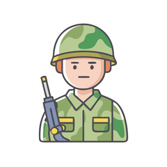 soldier icon, soldier vector illustration-simple illustration of soldier, perfect for soldier logos and icons