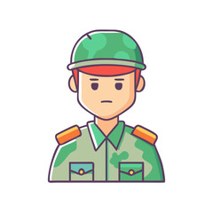 soldier icon, soldier vector illustration-simple illustration of soldier, perfect for soldier logos and icons
