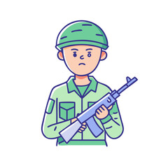 soldier icon, soldier vector illustration-simple illustration of soldier, perfect for soldier logos and icons