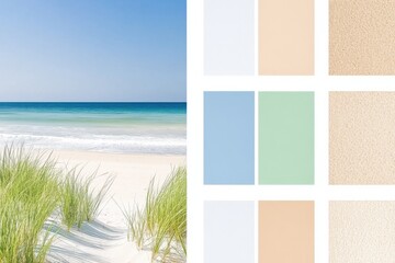 Highlighting a coastal escape with an airy palette featuring sunset views, sandy textures, and rustic decor ideas perfect for relaxation and inspiration