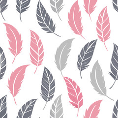 Fototapeta premium seamless pattern with leaves