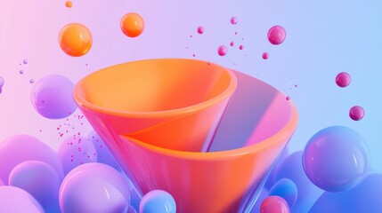 Generating new leads abstract concept vector illustration. Generate leads, digital marketing software, sales strategy, new customer interest, sales funnel, internet, CMS abstract metaphor.