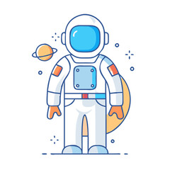 space suit icon, space suit vector illustration-simple illustration of space suit, perfect for space suit logos and icons