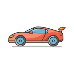 sports car icon, sports car vector illustration-simple illustration of sports car, perfect for sports car logos and icons