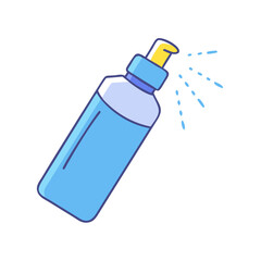spray bottle icon, spray bottle vector illustration-simple illustration of spray bottle, perfect for spray bottle logos and icons