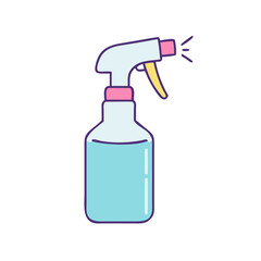 spray bottle icon, spray bottle vector illustration-simple illustration of spray bottle, perfect for spray bottle logos and icons