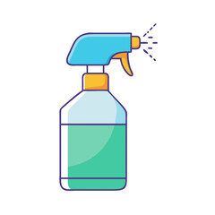 spray bottle icon, spray bottle vector illustration-simple illustration of spray bottle, perfect for spray bottle logos and icons