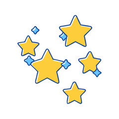 star cluster icon, star cluster vector illustration-simple illustration of star cluster, perfect for star cluster logos and icons