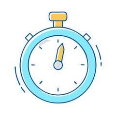 Obraz premium stopwatch icon, stopwatch vector illustration-simple illustration of stopwatch, perfect for stopwatch logos and icons