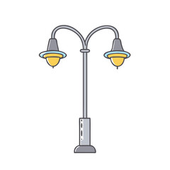 street lamp icon, street lamp vector illustration-simple illustration of street lamp, perfect for street lamp logos and icons