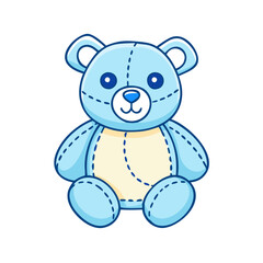 stuffed animal icon, stuffed animal vector illustration-simple illustration of stuffed animal, perfect for stuffed animal logos and icons