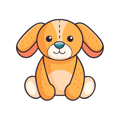 stuffed animal icon, stuffed animal vector illustration-simple illustration of stuffed animal, perfect for stuffed animal logos and icons
