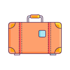 suitcase icon, suitcase vector illustration-simple illustration of suitcase, perfect for suitcase logos and icons