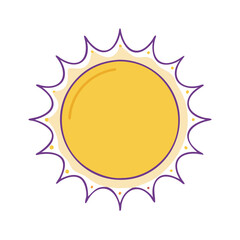 sun icon, sun vector illustration-simple illustration of sun, perfect for sun logos and icons