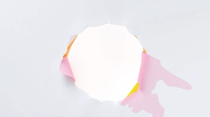 abstract hole punched on a cardboard