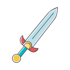 sword icon, sword vector illustration-simple illustration of sword, perfect for sword logos and icons