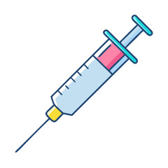 Fototapeta premium syringe icon, syringe vector illustration-simple illustration of syringe, perfect for syringe logos and icons
