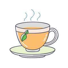 tea cup icon, tea cup vector illustration-simple illustration of tea cup, perfect for tea cup logos and icons